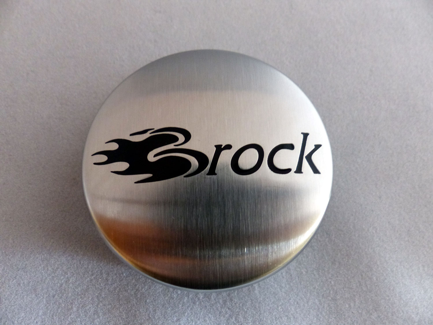 Brock 60 mm Nabendeckel Nabenkappen gebürstet B-Ware RC Design