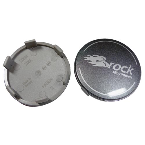 Brock 60 mm Nabendeckel Nabenkappen Felgendeckel grau metallic silber RC Design