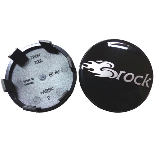 Brock 60 mm Nabendeckel Nabenkappen Felgendeckel schwarz glänzend RC Design