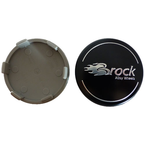Brock 60 mm Nabendeckel Nabenkappen schwarz seidenmatt glänzend RC Design NEU
